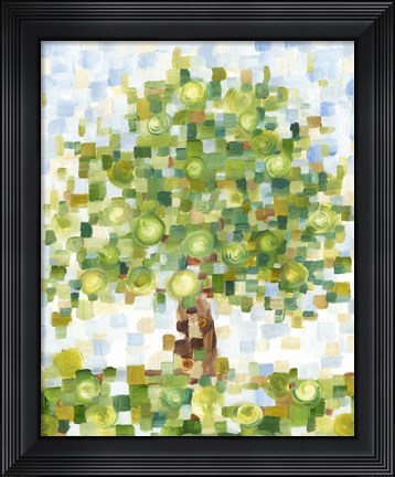 Framed Quilted Tree II Print