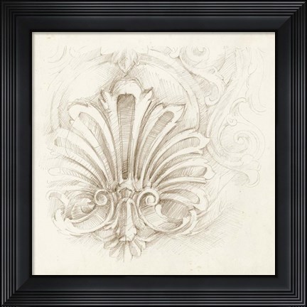 Framed Architectural Accent I Print