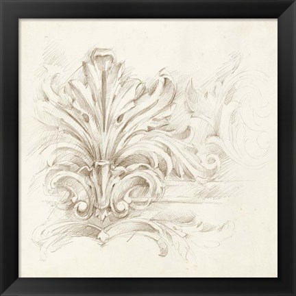 Framed Architectural Accent IV Print