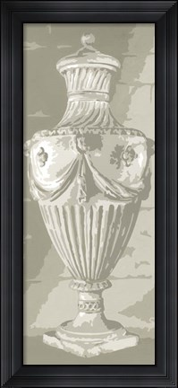 Framed Graphic Urn I Print