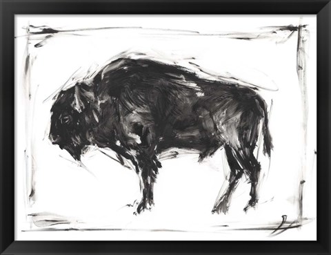 Framed Dynamic Bison II Print