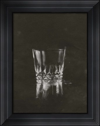 Framed Crystal Barware VIII Print