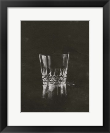 Framed Crystal Barware VIII Print