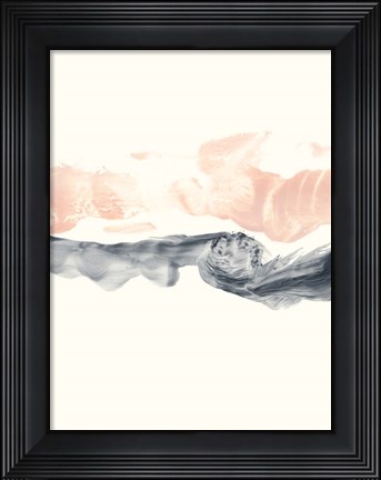 Framed Blush Divide I Print