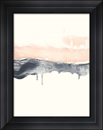 Framed Blush Divide II Print