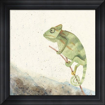 Framed Reptillian IV Print