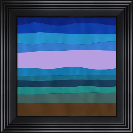Framed Blue Ridge Abstract I Print