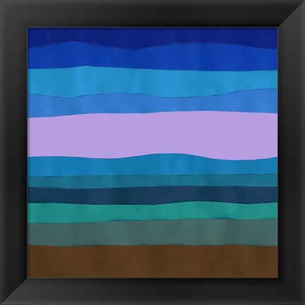 Framed Blue Ridge Abstract I Print