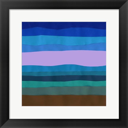 Framed Blue Ridge Abstract I Print