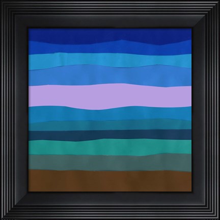 Framed Blue Ridge Abstract II Print