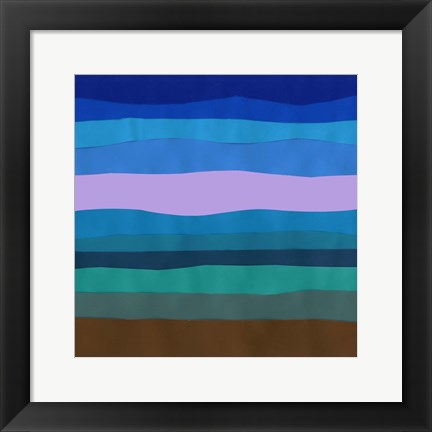 Framed Blue Ridge Abstract II Print