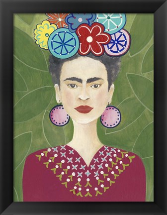 Framed Frida Floral II Print