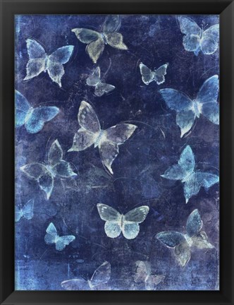 Framed Indigo Flight II Print