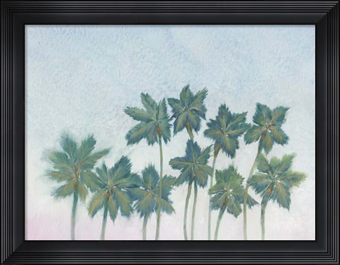 Framed Palm Treeline I Print