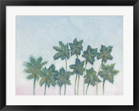 Framed Palm Treeline I Print