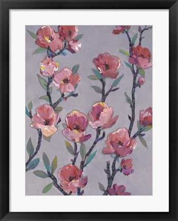 Framed Twigs in Bloom II Print