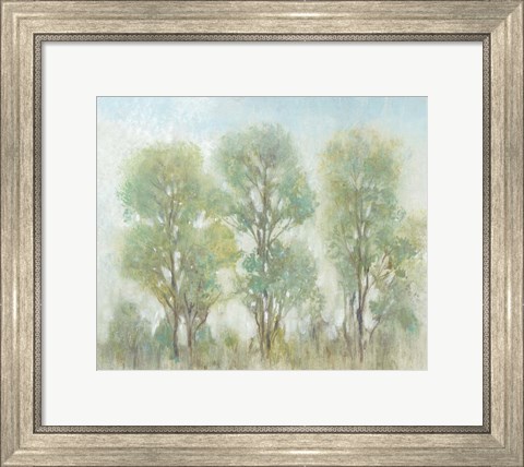Framed Muted Trees I Print
