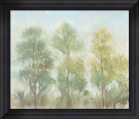 Framed Muted Trees II Print