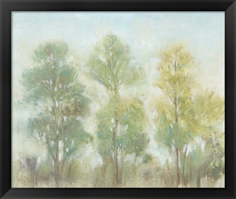 Framed Muted Trees II Print