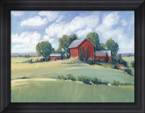 Framed Rural Farmland I Print