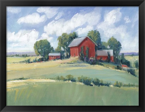 Framed Rural Farmland I Print