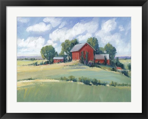 Framed Rural Farmland I Print