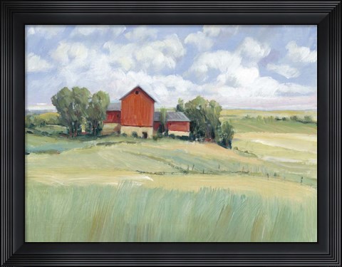 Framed Rural Farmland II Print