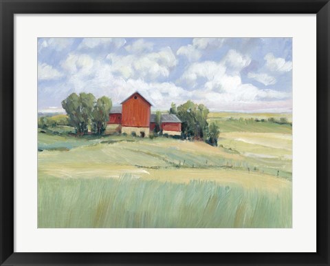 Framed Rural Farmland II Print