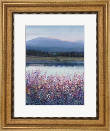 Framed Lakeside Mountain I Print