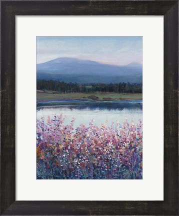 Framed Lakeside Mountain I Print