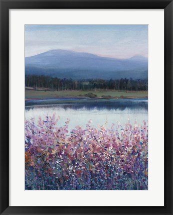 Framed Lakeside Mountain I Print