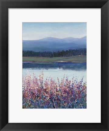 Framed Lakeside Mountain II Print