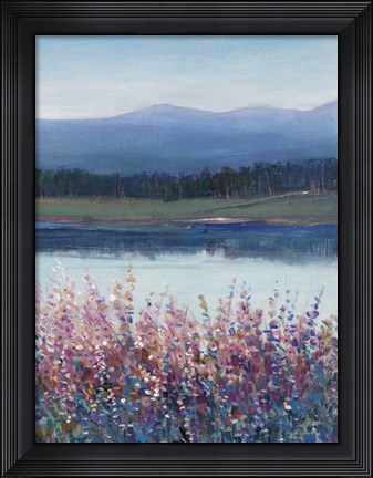 Framed Lakeside Mountain II Print