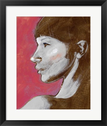 Framed Fem Portrait II Print