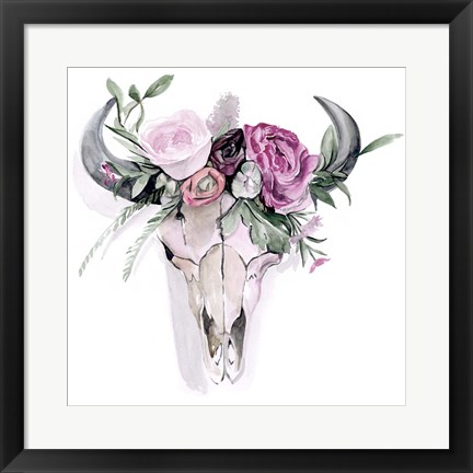 Framed Bohemian Horns II Print