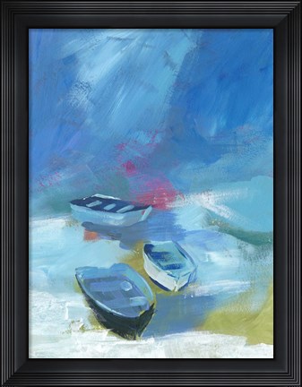 Framed Cove Boats I Print