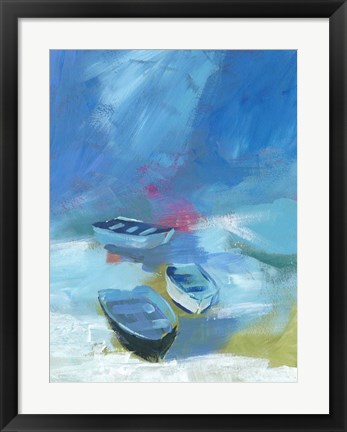 Framed Cove Boats I Print