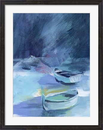 Framed Cove Boats II Print