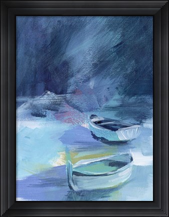 Framed Cove Boats II Print