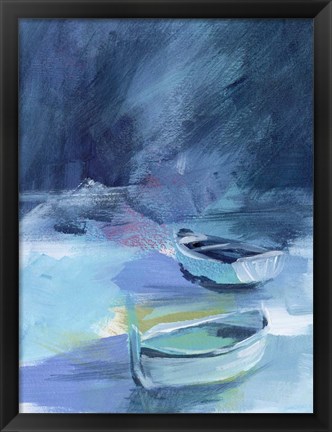 Framed Cove Boats II Print