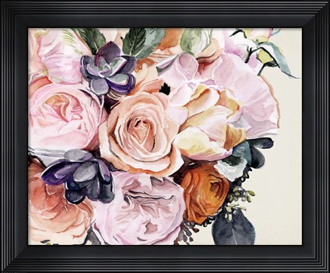 Framed Autumn Bouquet I Print