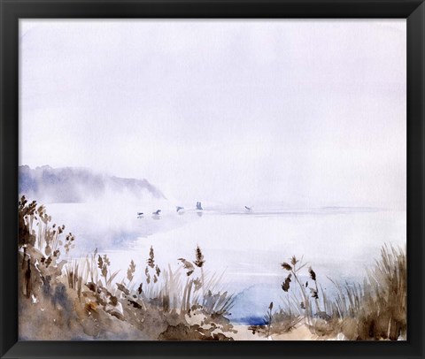 Framed Sea Oats Mist I Print