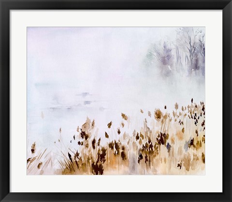 Framed Sea Oats Mist II Print