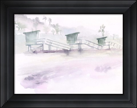Framed Dawn Beach Break II Print