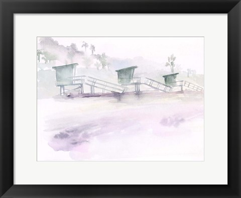 Framed Dawn Beach Break II Print