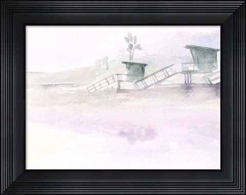 Framed Dawn Beach Break III Print
