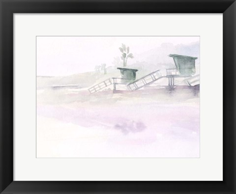 Framed Dawn Beach Break III Print