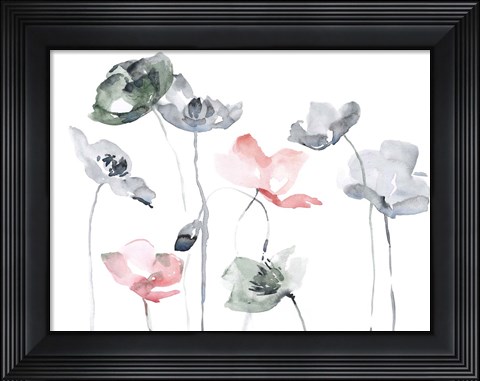 Framed Poppy Haze II Print