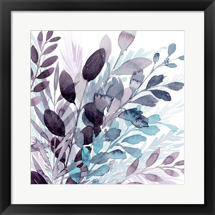 Framed Crystallized Flora I Print