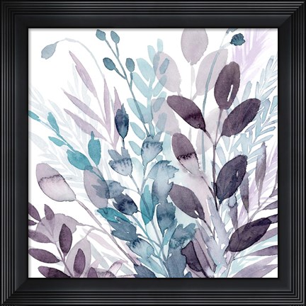 Framed Crystallized Flora II Print
